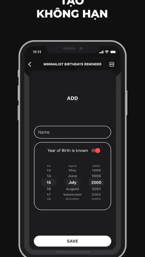Nhắc Nhở Sinh Nhật screenshot