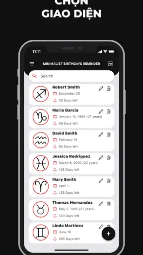 Nhắc Nhở Sinh Nhật screenshot