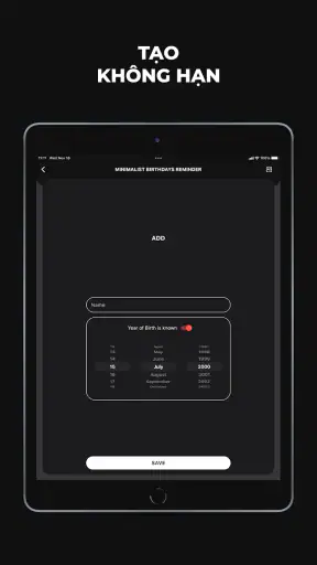 Nhắc Nhở Sinh Nhật screenshot