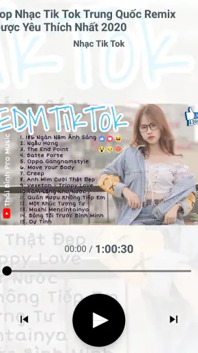 Nhạc tổng hợp trên tik tok screenshot