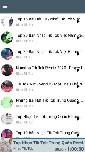 Nhạc tổng hợp trên tik tok screenshot