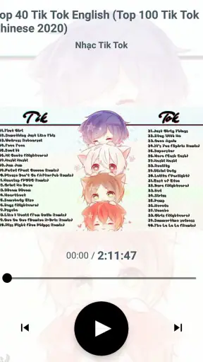 Nhạc tổng hợp trên tik tok screenshot