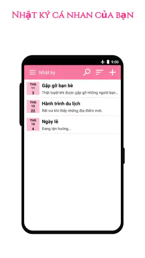 Nhật ký cá nhân screenshot