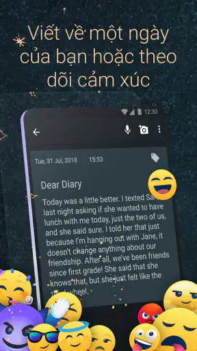 Nhật ký cá nhân có mật khẩu screenshot