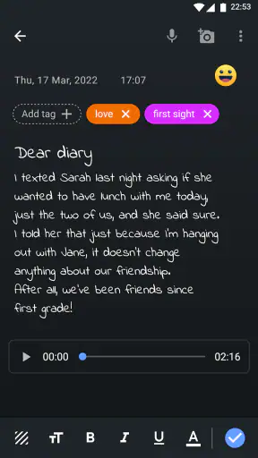 Nhật ký cá nhân có mật khẩu screenshot