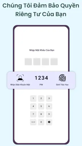Nhật ký Ghi chú riêng với khóa screenshot
