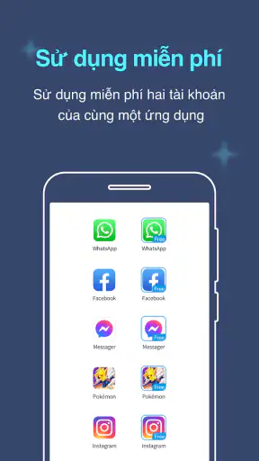 Nhiều tài khoản Không gian kép screenshot
