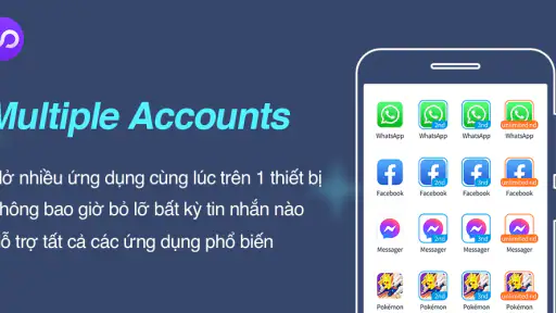 Nhiều tài khoản Không gian kép screenshot