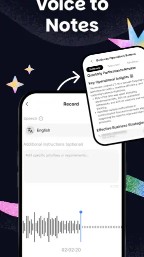 NoteX: Ghi chú & Họp AI screenshot
