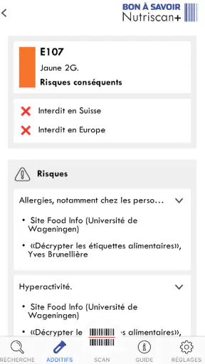 Nutriscan+ screenshot