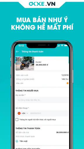 OKXE–Mua bán xe máy trực tuyến screenshot