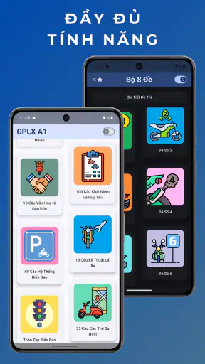 Ôn Thi 250 Câu GPLX A1 screenshot