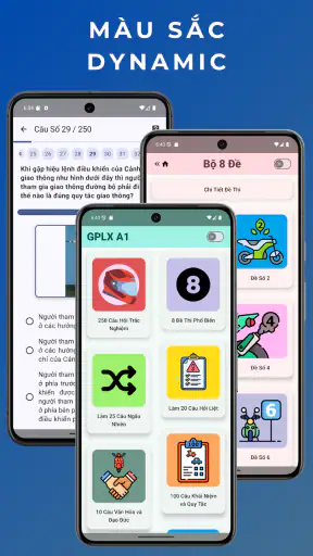 Ôn Thi 250 Câu GPLX A1 screenshot