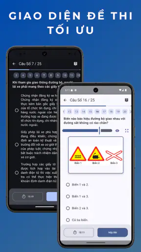 Ôn Thi 250 Câu GPLX A1 screenshot