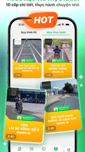 Ôn thi Bằng lái xe Hạng A, A1 screenshot