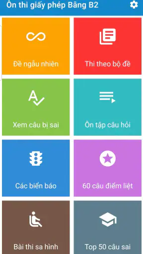 Ôn thi GPLX 600 Câu 2025 screenshot
