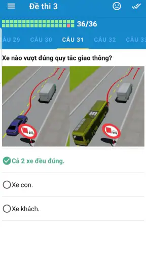 Ôn thi GPLX 600 Câu 2025 screenshot