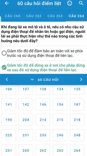 Ôn thi GPLX 600 Câu 2025 screenshot