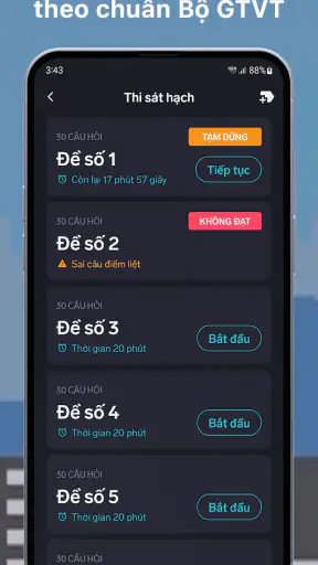 Ôn Thi GPLX 600 Câu (2026) screenshot