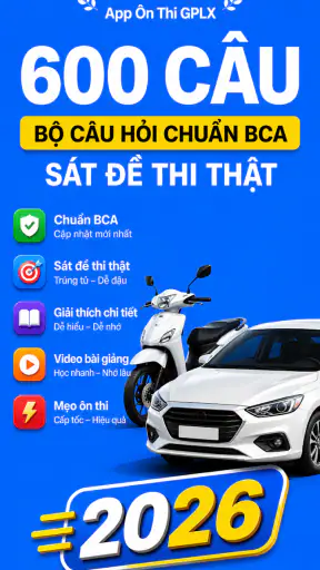 Ôn Thi GPLX 600 Câu - GoTest screenshot