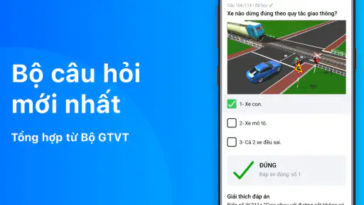 Ôn Thi GPLX 600 Câu Hỏi 2026 screenshot