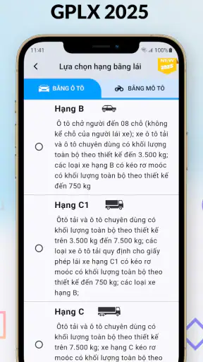 Ôn thi lý thuyết GPLX 2025 screenshot