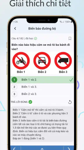 Ôn thi lý thuyết GPLX 2025 screenshot