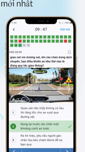 Ôn thi lý thuyết GPLX 2025 screenshot