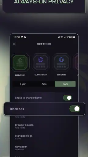 Opera GX: Gaming Browser screenshot