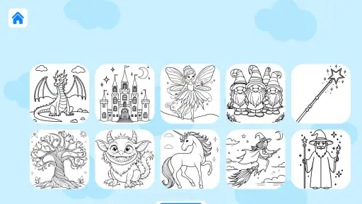 Paint in Color: Coloring Pages screenshot