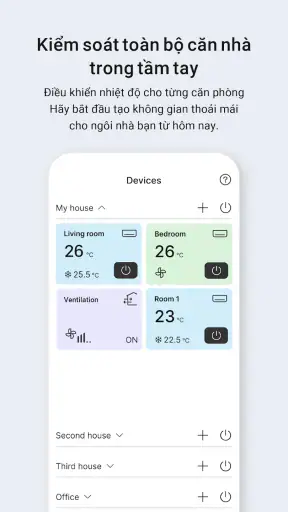 Panasonic Comfort Cloud screenshot