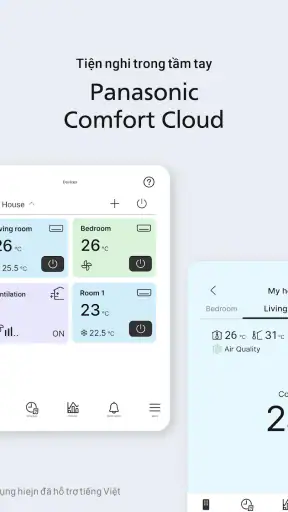 Panasonic Comfort Cloud screenshot