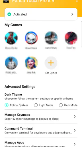 Panda Touch Pro screenshot