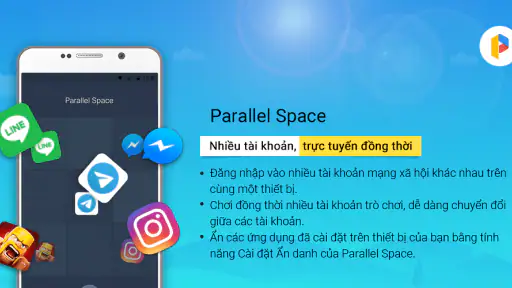 Parallel Space-Nhiều Tài khoản screenshot