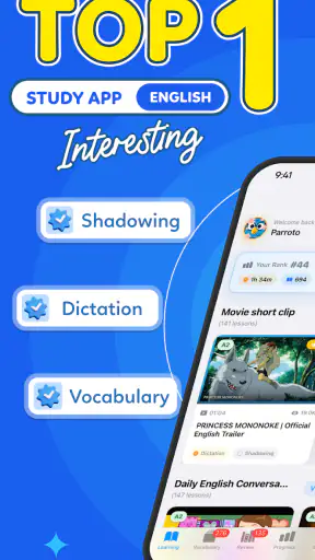 Parroto: Shadowing & Dictation screenshot