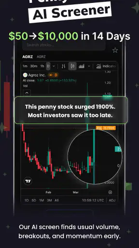 Penny Stocks AI Screener Bot screenshot