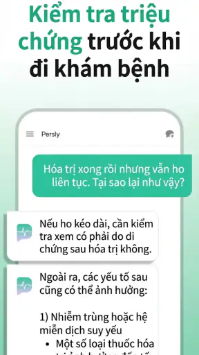 Persly AI Y tế Ung thư Tim Não screenshot