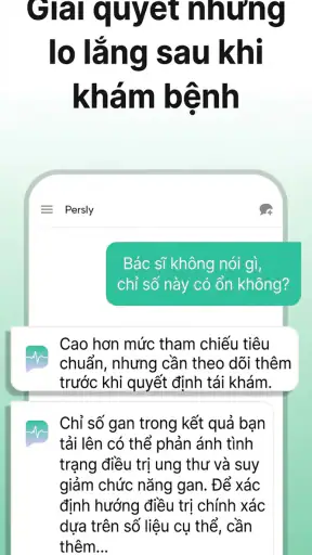 Persly AI Y tế Ung thư Tim Não screenshot