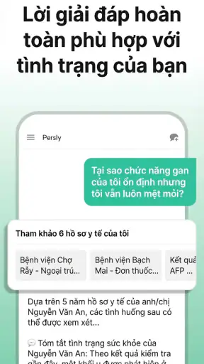 Persly AI Y tế Ung thư Tim Não screenshot