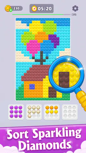 Phân Loại Màu: Game Kim Cương screenshot