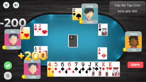 Phỏm Offline - Tá Lả Miền Nam screenshot