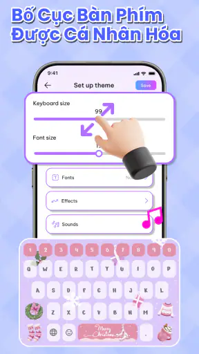 Phông Chữ & Chủ Đề Bàn Phím screenshot