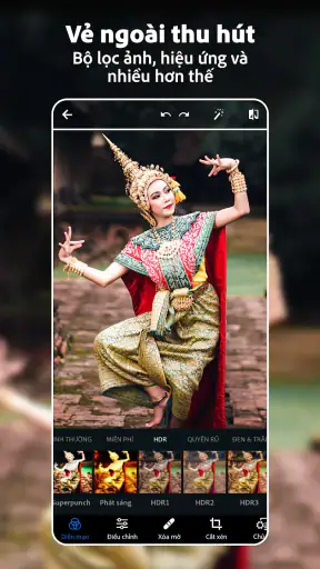 Photoshop Express hiệu ứng ảnh screenshot