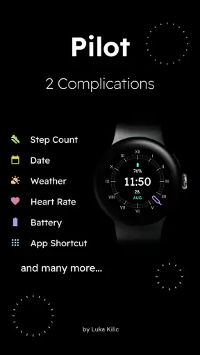 Pilot - Digital Watch Face screenshot