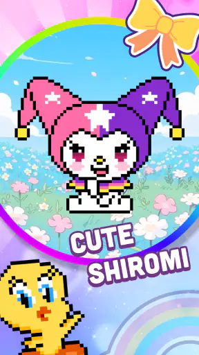 Pixel Number Cute Coloring screenshot