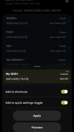 Pixels: Resolution+DPI Changer screenshot