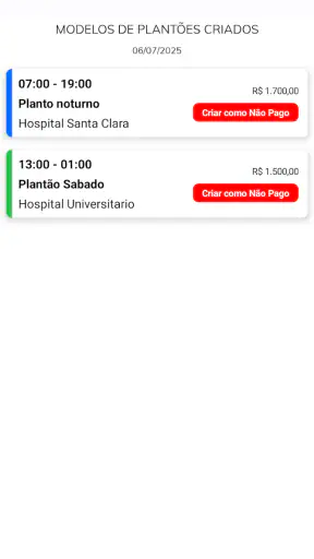 Plantãozinho screenshot