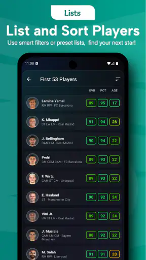 Potentials: FC26 Career Mode screenshot