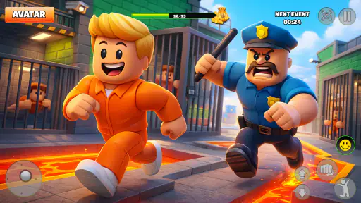 Prison Escape: Police Obby Run screenshot