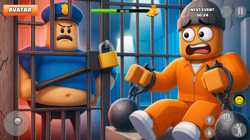 Prison Escape: Police Obby Run screenshot